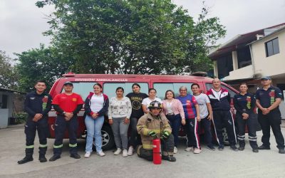 Capacitación en temas de Atención Prehospitalaria y Prevención de Incendios, Escuela Luz María Donoso del Cantón Cumandá